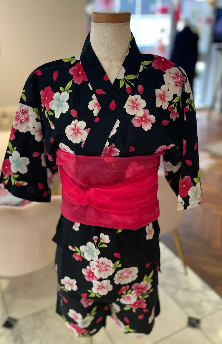 古着浴衣(150cm・甚平タイプ)