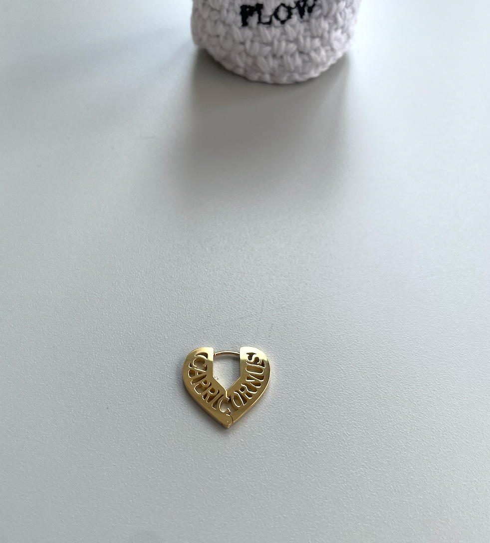 Zodiac Heart Pierce-Capricornus<山羊座>