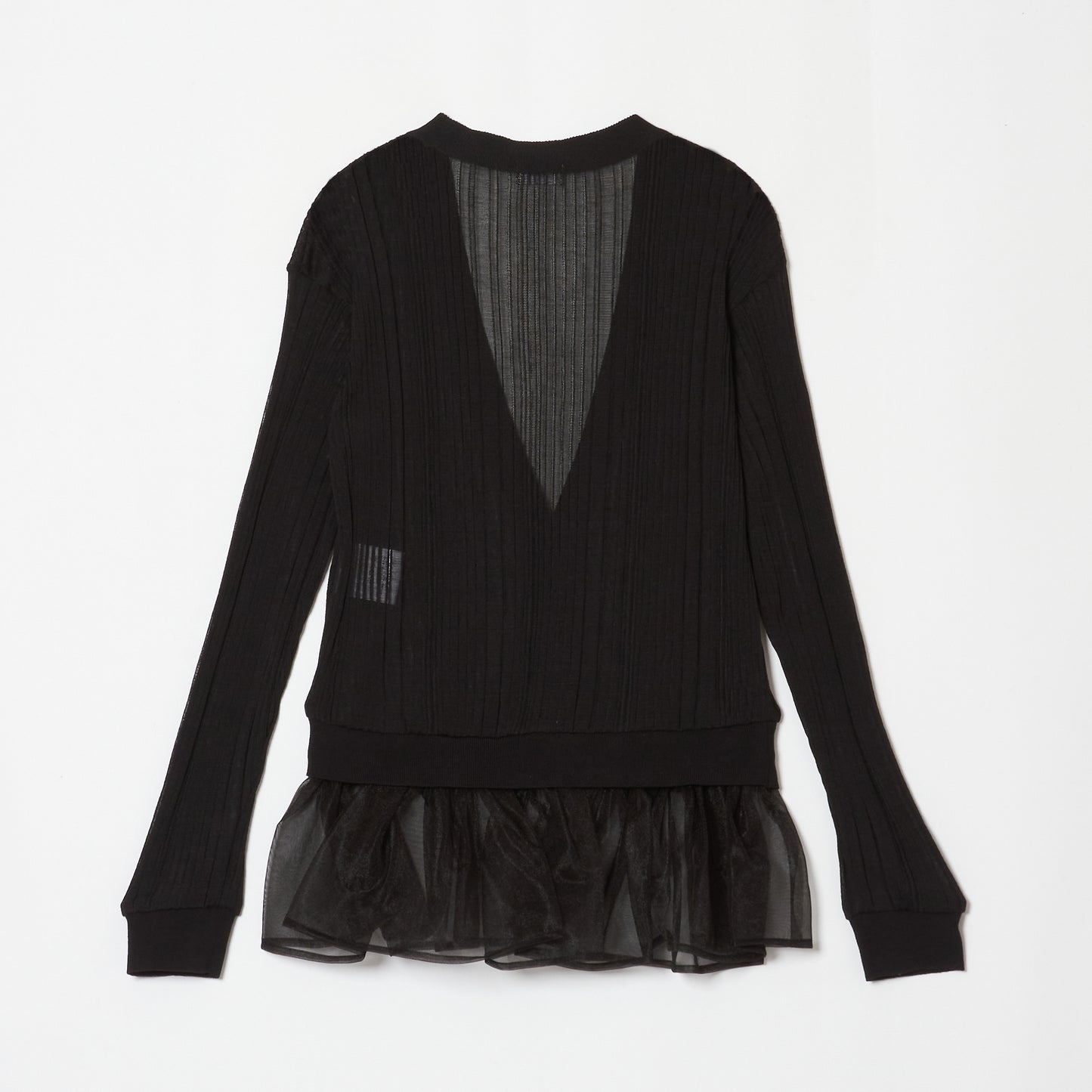 フリルVネックカーディガン