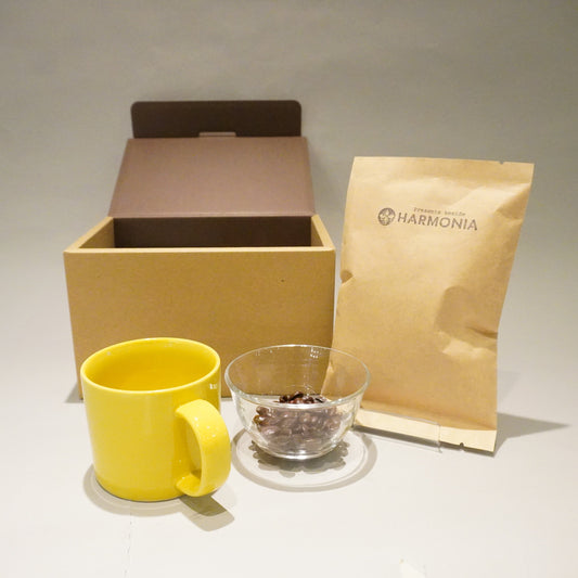 HARMONIAオリジナルコーヒー豆とマグカップ<波佐見焼mug250>セット