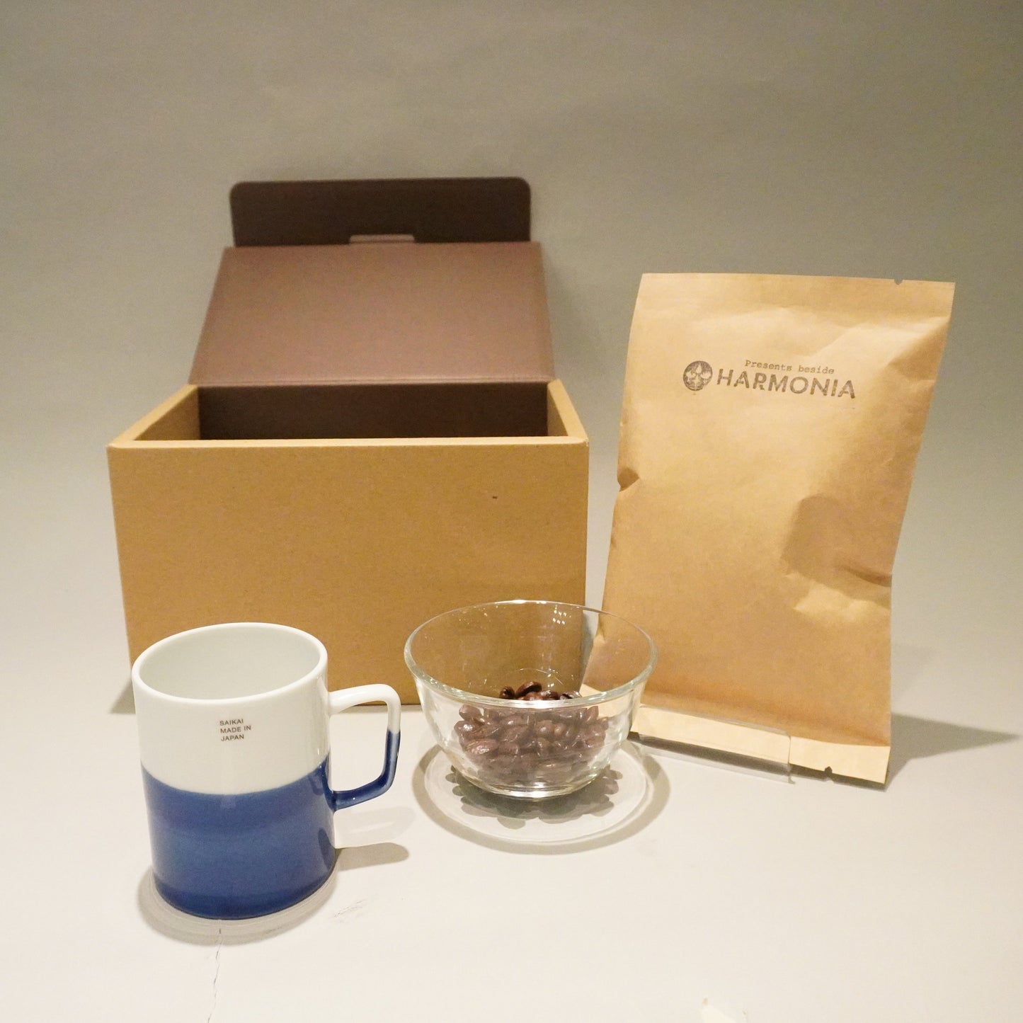 HARMONIAオリジナルコーヒー豆とマグカップ<波佐見焼dipマグ>セット