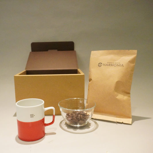 HARMONIAオリジナルコーヒー豆とマグカップ<波佐見焼dipマグ>セット