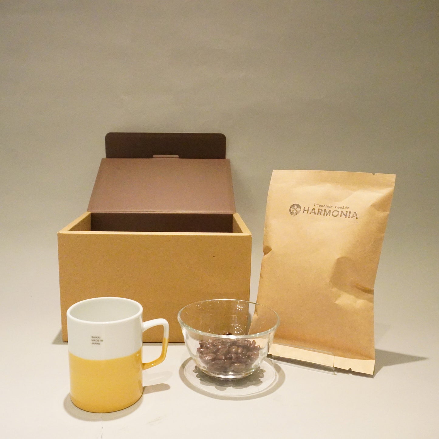 HARMONIAオリジナルコーヒー豆とマグカップ<波佐見焼dipマグ>セット