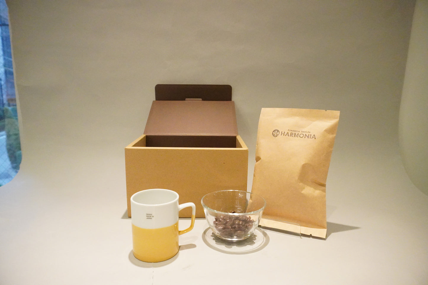 HARMONIAオリジナルコーヒー豆とマグカップ<波佐見焼dipマグ>セット