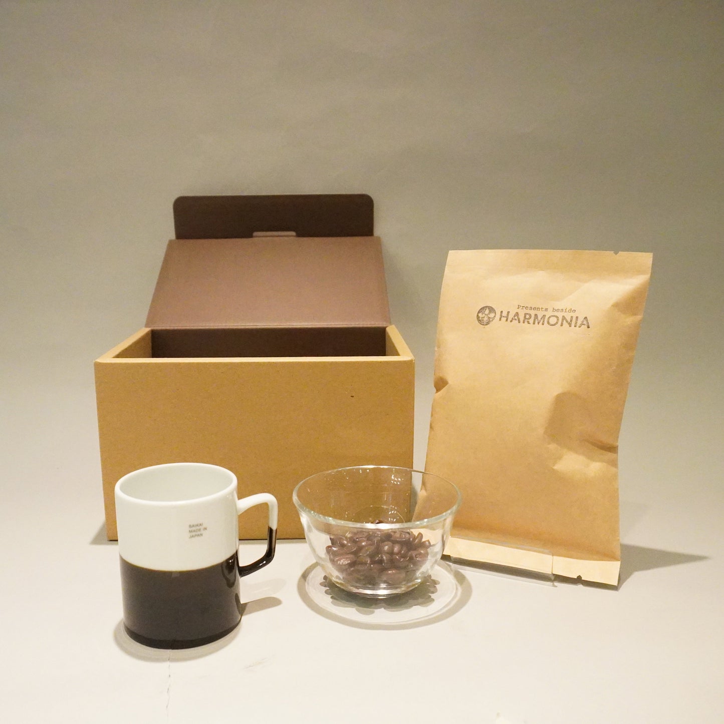 HARMONIAオリジナルコーヒー豆とマグカップ<波佐見焼dipマグ>セット