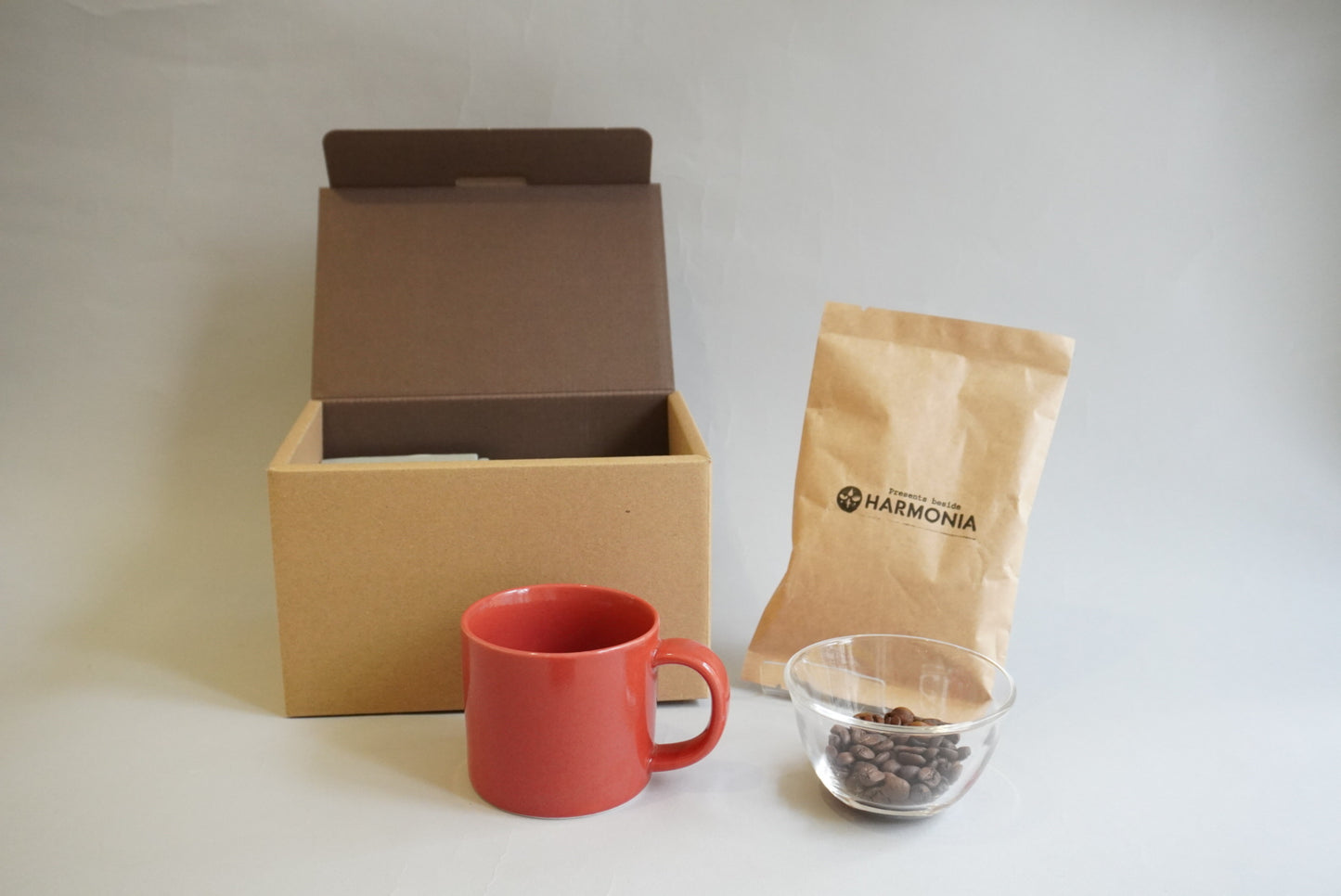HARMONIAオリジナルコーヒー豆とマグカップ<波佐見焼mug250>セット
