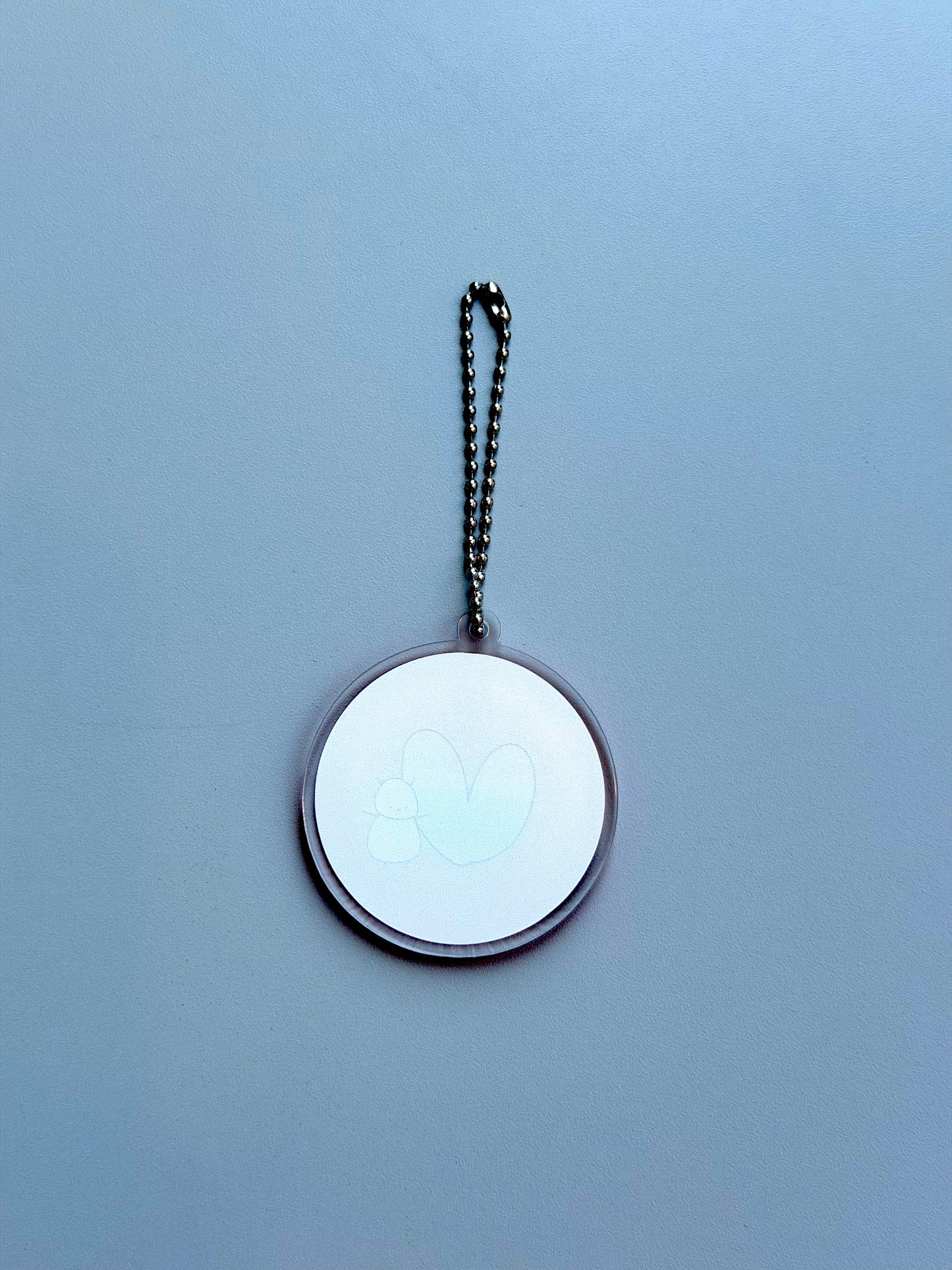 ヴィヴィくんとへいわてんグッズ:アクリルキーホルダー(ピンク・カラフルハート)