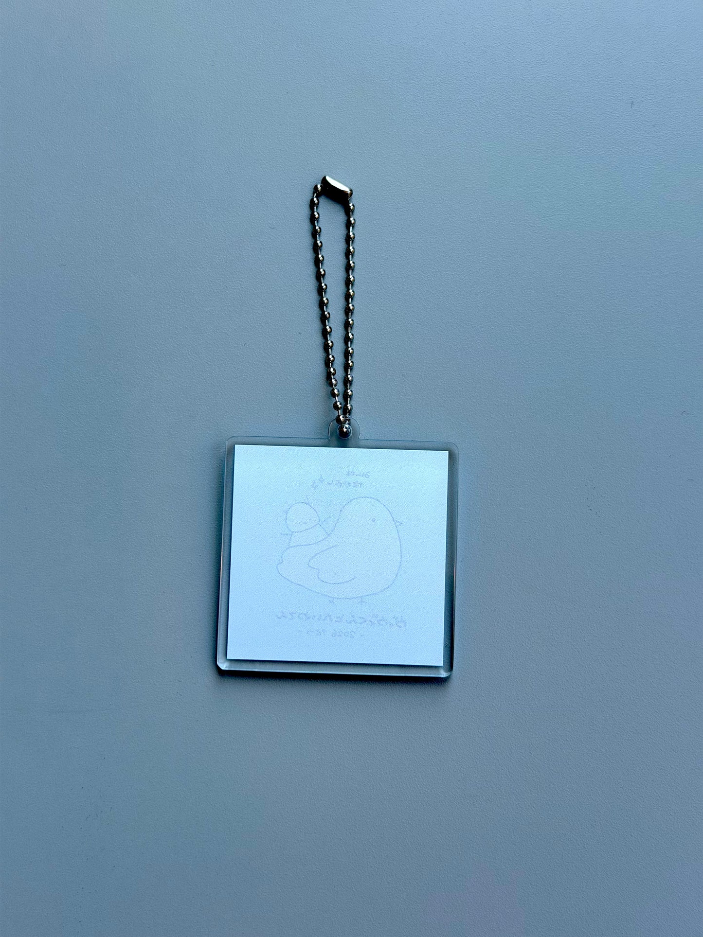 ヴィヴィくんとへいわてんグッズ:アクリルキーホルダー(あお・ハト)