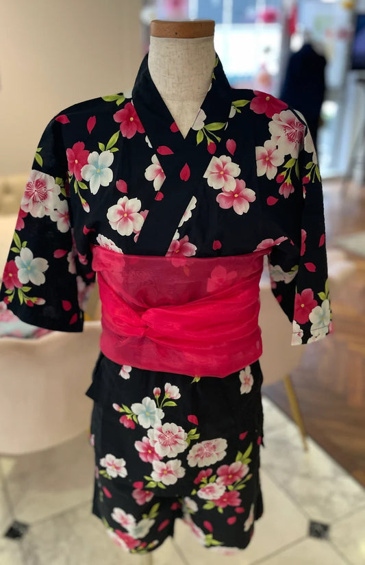 古着浴衣（150cm・甚平タイプ）