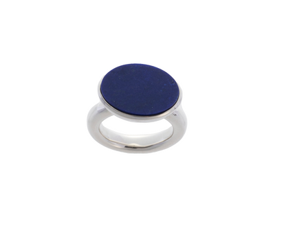 Flat Lapis Ring