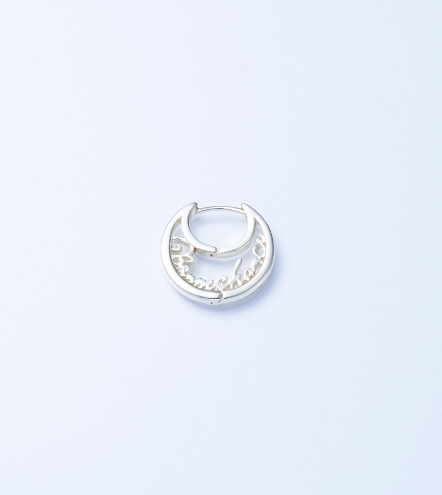 Lettering Moon Pierce -Silver-