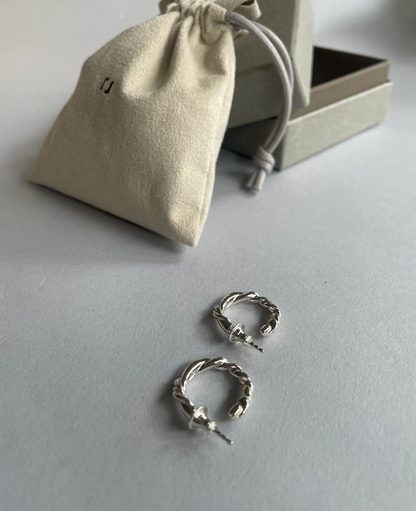 Roots Earrings / Silver