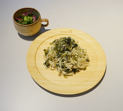湘南しらすと信州野沢菜のペペロンチーノ五島うどん