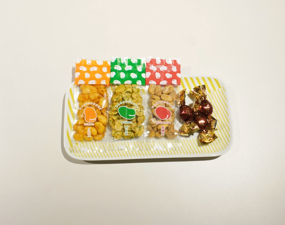 厳選長崎スナックセット（和風大人味セット＜うに豆、海苔豆、黒糖豆＋チョコ＞）