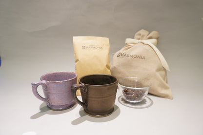 HARMONIAオリジナルコーヒー豆とマグカップ＜波佐見焼smith mugペア＞セット